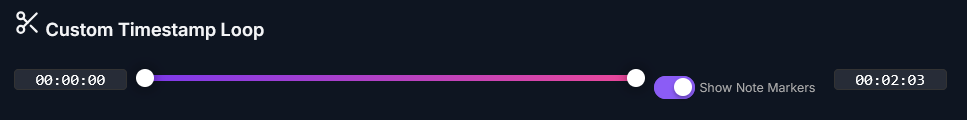 YouTube on repeat - Custom Timestamp Loop slider for A/B segment